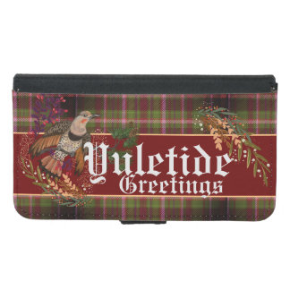 Yuletide Greetings Northern Flicker Samsung Galaxy S5 Wallet Case