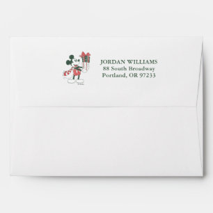 Yuletide Joy Merry Christmas Mickey Envelope