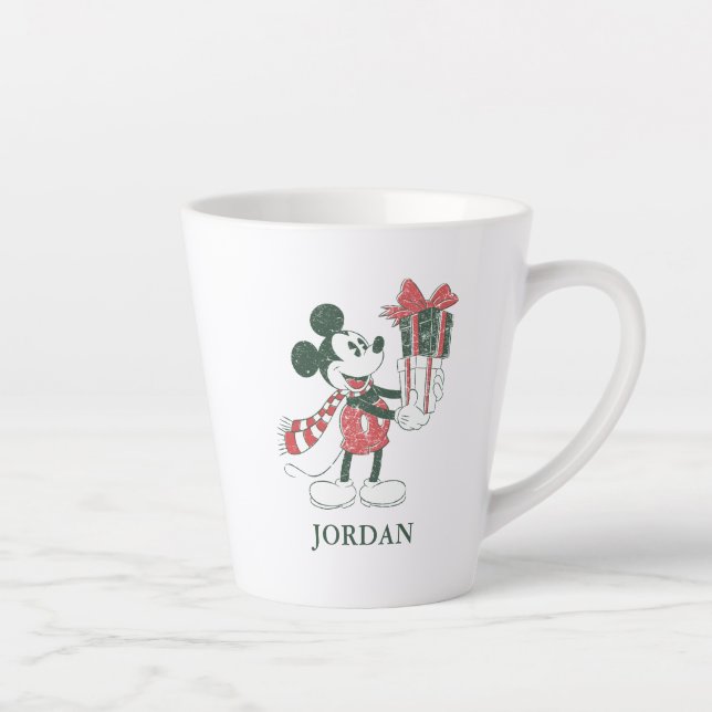 Yuletide Joy | Merry Christmas Mickey Latte Mug (Right)