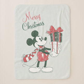 Yuletide Joy | Merry Christmas Mickey Sherpa Blanket