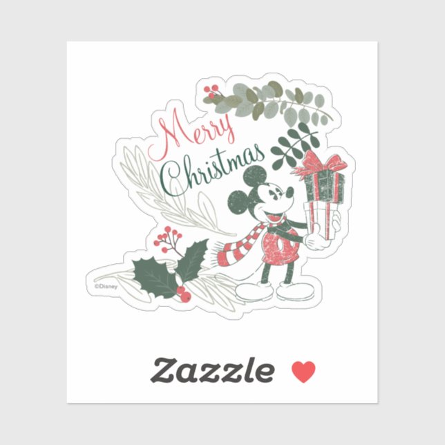 Yuletide Joy | Merry Christmas Mickey Sticker (Sheet)