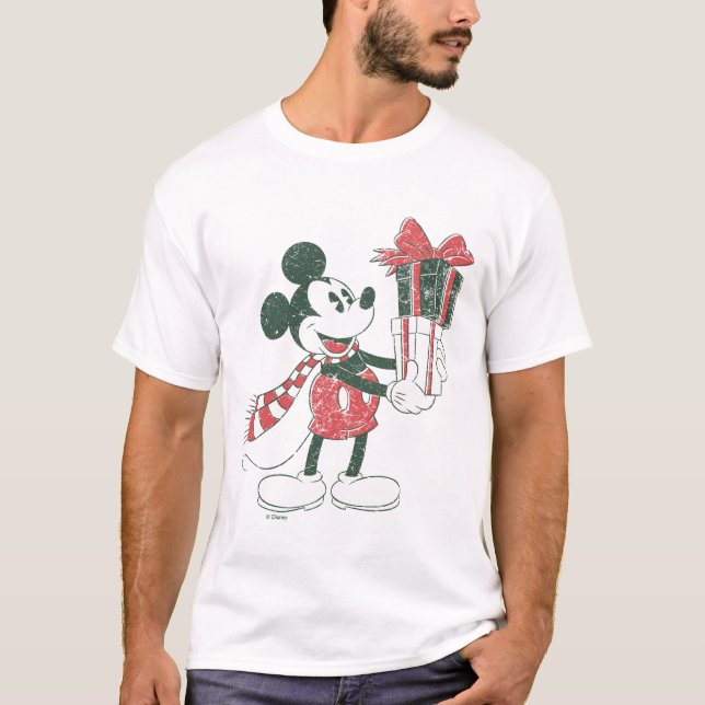 Yuletide Joy | Merry Christmas Mickey T-Shirt (Front)