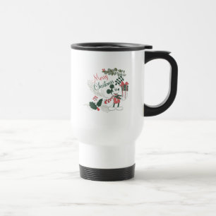 Yuletide Joy Merry Christmas Mickey Travel Mug