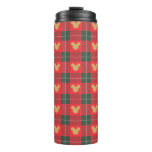 Yuletide Joy | Mickey Christmas Plaid Pattern Thermal Tumbler