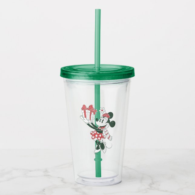 Yuletide Joy | Minnie Noel Acrylic Tumbler (Front)