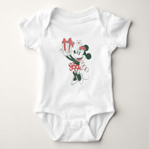 Yuletide Joy   Minnie Noel Baby Bodysuit