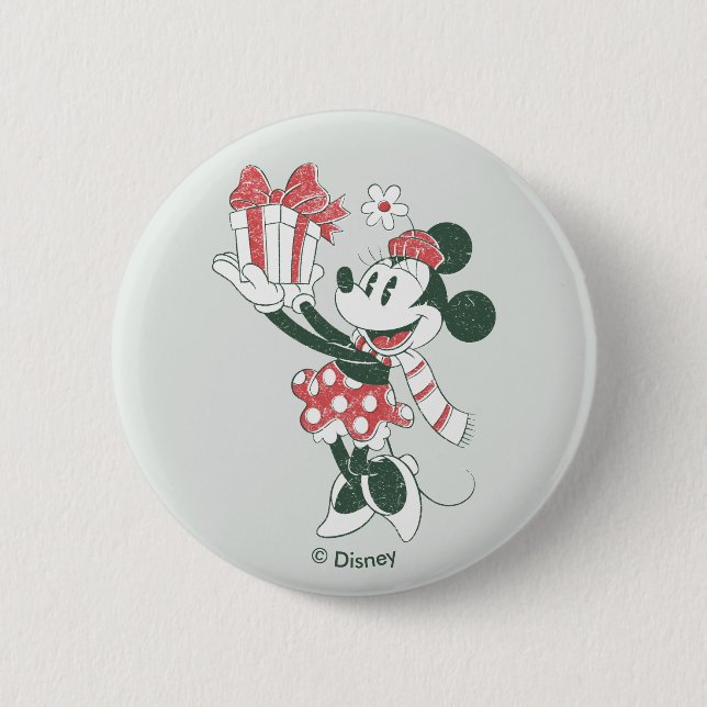 Yuletide Joy | Minnie Noel Button (Front)