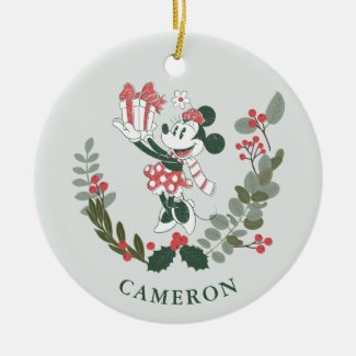 Yuletide Joy | Minnie Noel Ceramic Ornament