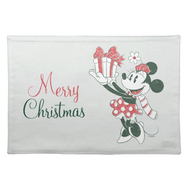 Yuletide Joy | Minnie Noel Cloth Placemat (Front)