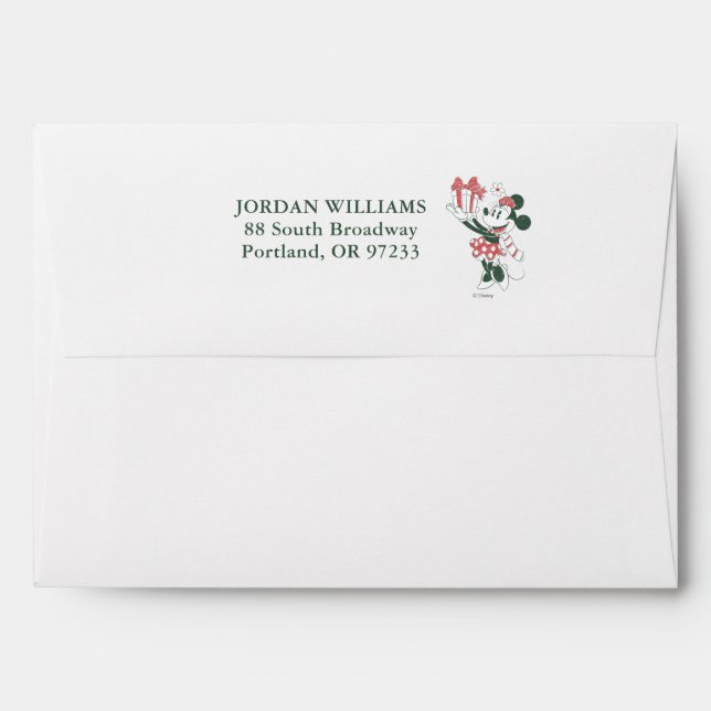 Yuletide Joy | Minnie Noel Envelope (Back (Top Flap))
