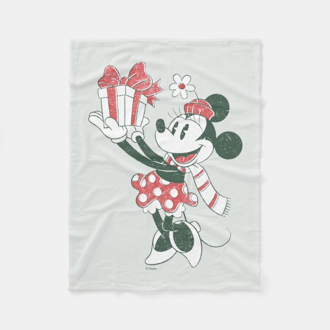 Yuletide Joy | Minnie Noel Fleece Blanket (Front)