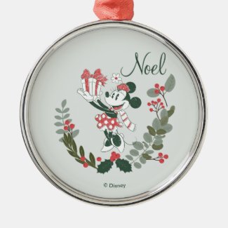 Yuletide Joy | Minnie Noel Metal Ornament