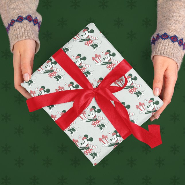 Yuletide Joy | Minnie Noel Wrapping Paper Sheets (Wrapped gift)