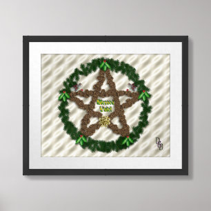 Yuletide Pentacle Framed Art