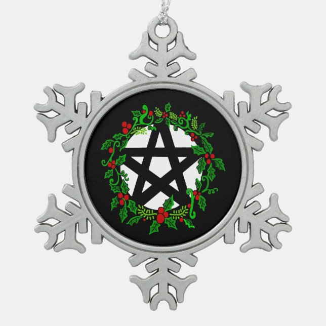 Yuletide Pentacle Ornament (Front)