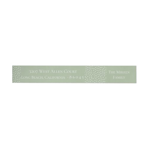 Yuletide Snowflake Personalized Wrap Around Label