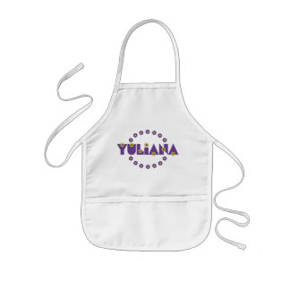 Yuliana in Flores Purple Kids' Apron