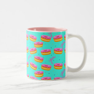 Yum, Donuts Two-Tone Coffee Mug