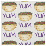 YUM Falafel Balls Pita Mediterranean Food Sandwich Fabric