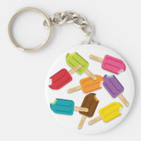 Yum! Popsicle Keychain — Round