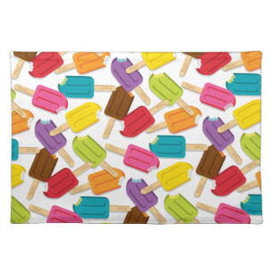 Yum! Popsicle Placemat — White