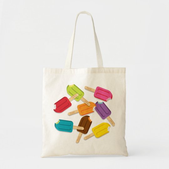 city tote with popsicle print