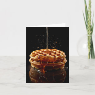 Yum Waffle - Blank inside  Card