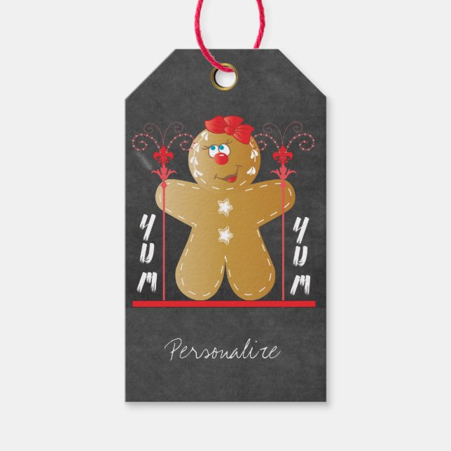 Yum, Yum Gingerbread Gift Tags (Front)
