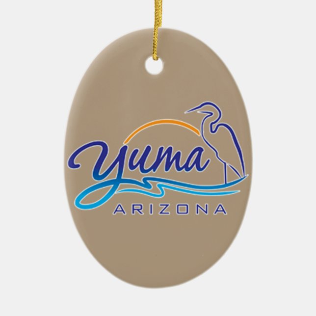 Yuma, Arizona Ceramic Ornament (Front)