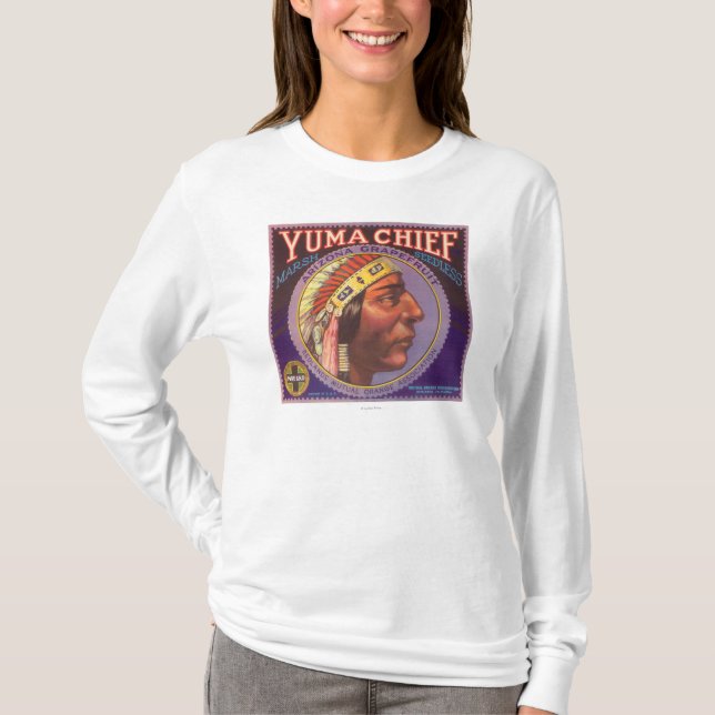Yuma Chief Orange LabelRedlands, CA T-Shirt (Front)