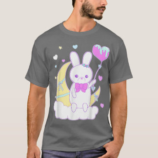 Yume Kawaii Fashion Nu Pastel Goth Big Bunny on th T-Shirt