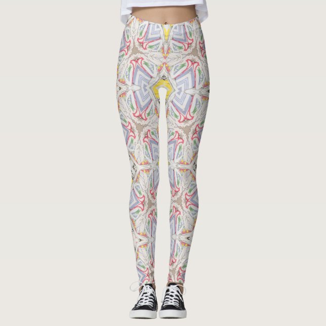 Yumeji Cool Dressing Inspired Japanese Art Leggings (Front)