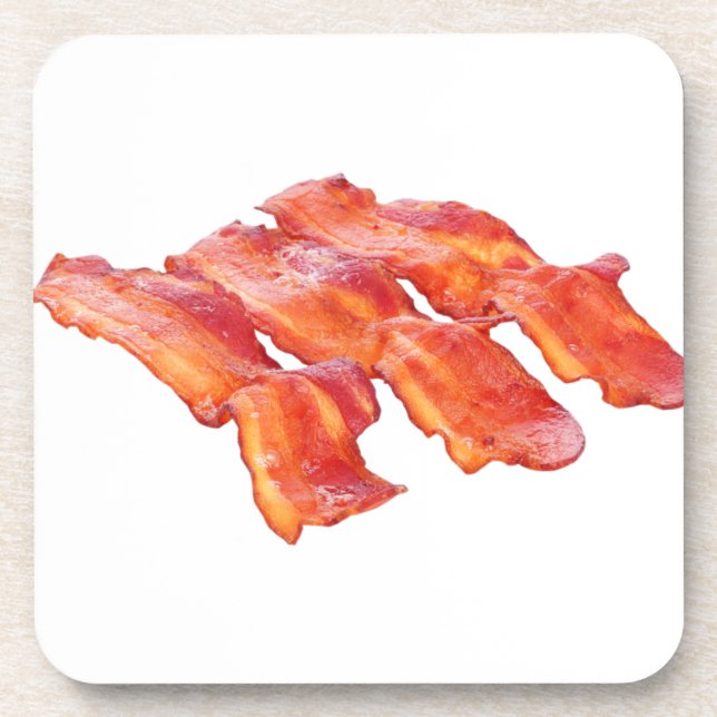 Yummy Bacon Beverage Coaster (Front)