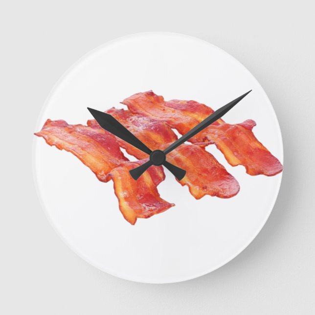 Yummy Bacon Round Clock (Front)