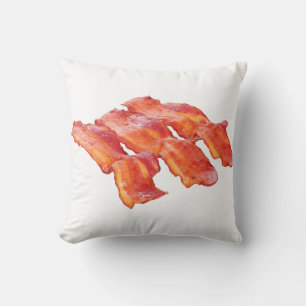 Yummy Bacon Throw Pillow