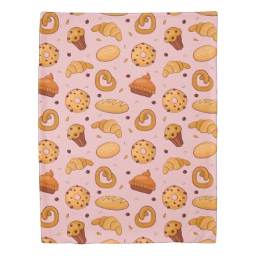 yummy baked goodies duvet cover