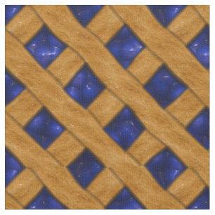 Yummy Blueberry Pie Pattern Fabric