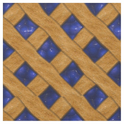 Yummy Blueberry Pie Pattern Fabric