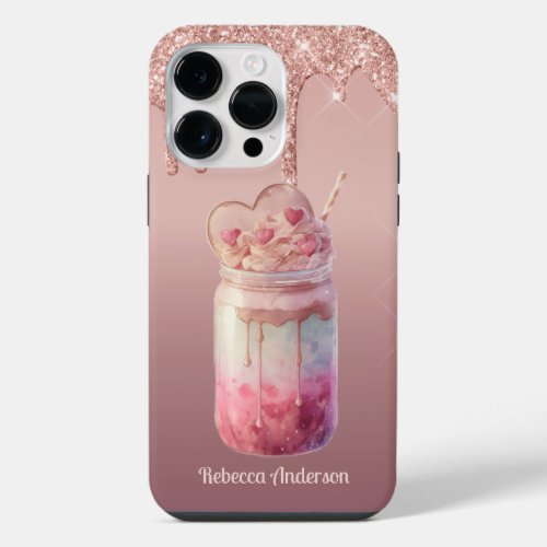 Yummy Boba Bubble Milk Tea Dessert iPhone 14 Pro Max Case