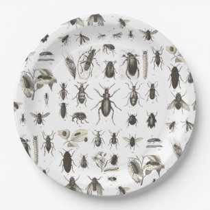 Yummy Bugs Funny Insect Kids Birthday Plates