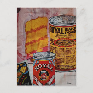 Yummy Cake and Baking Powder Collage Postcard
