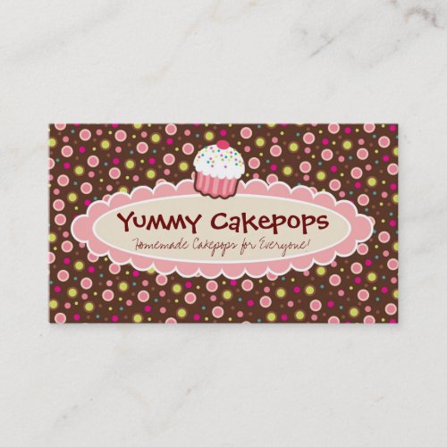 Yummy Cakepops Business Cards