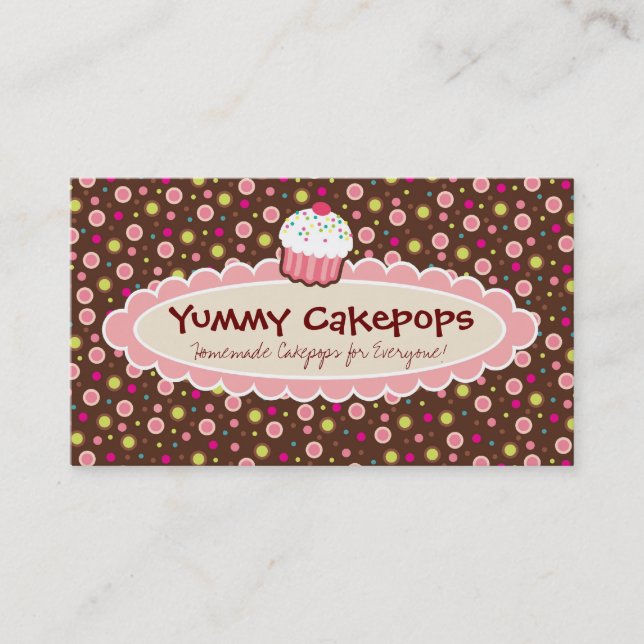 Yummy Cakepops Business Cards (Front)
