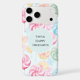 Yummy Candy Lollipops Whimsical Happy Thoughts iPhone 17 Pro Max Case