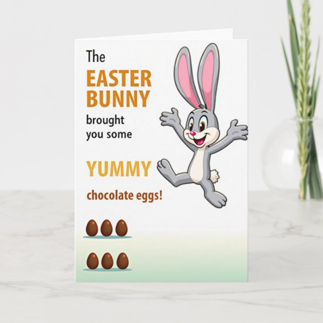 Yummy Celebration Rabbit Card (Front)