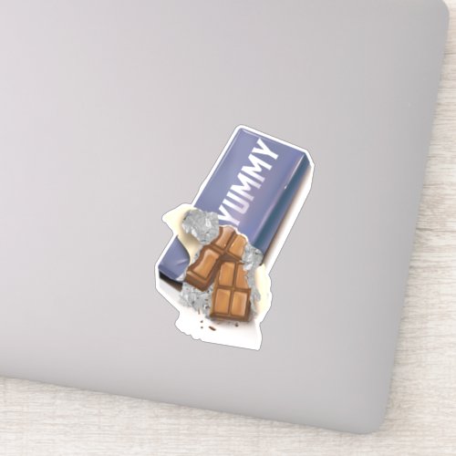 Yummy Chocolate Bar Sticker