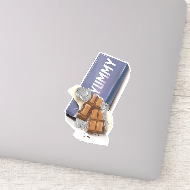 Yummy Chocolate Bar Sticker (Detail)