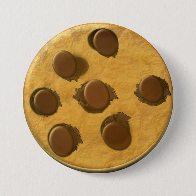 Yummy Chocolate Chip Cookie Button (Front)