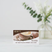 Yummy Coffee Business Cards (Standing Front)