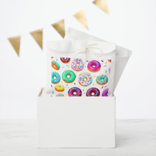Yummy cream donuts pattern favor bag